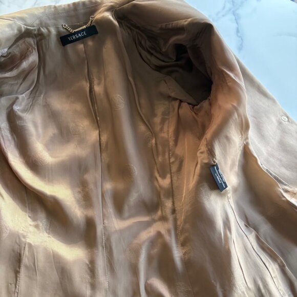 Versace Women’s Blazer – Classic Gold Logo Lining - Picture 6 of 12